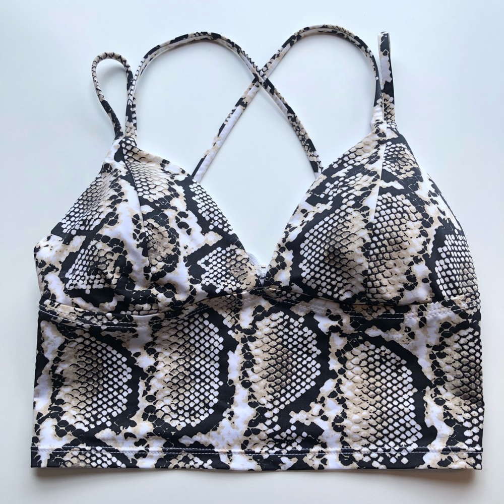 Vitamin A snake print swim top From Anthro